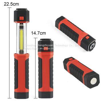 LED Working Lights With Strong Magnetic Hook Mechanic Inspection Lamp 3W COB Portable Light for Camping Household
