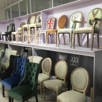 Antique Ottoman Chair,Hotel Chair,Restaurant Chair,Solid Wood Chair,Leather Chair HL-5001 photo-5