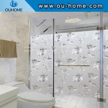 H612 Non-Adhesive Window Film, 3D Decorative Privacy Static Glass Film