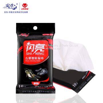 Shoes Cleaning Wet Wipes , Leather and PU Products Care Wipes