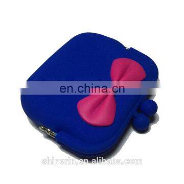 Euro Style High Quality Metal Clip Clutch Bags Women's Gift Silicone Purse Wallet photo-5