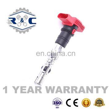 R&C Factory High Quality Car Spark Coils Koil Pengapian Mobil 077905115B For Audi A6 A6L A8 S4 VW 3.7L Auto Ignition Coil