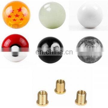 Fits Most Car Gearshifts Ball Gear Shift Knob With 3 Adapters