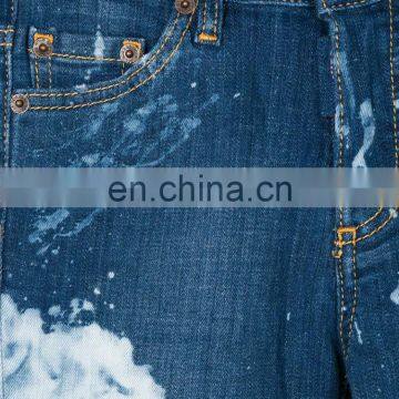 DiZNEW OEM High Quality Blue Painting Denim Clothing Kids Boys Biker Jeans Pants photo-3