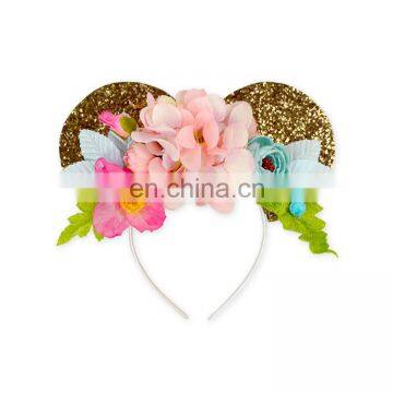 Cute Girl 4th Of July Minnie Flower Hairbands Head Bands For Girls Baby Kids Independence Day Headband photo-6
