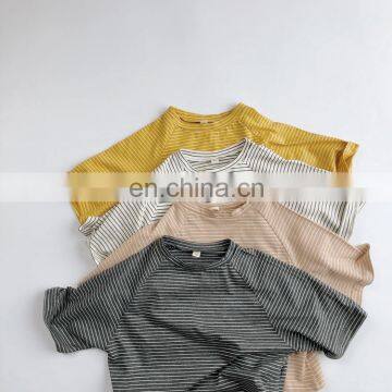 2020 Summer Striped Children's T-shirt Children's Clothing Wholesale