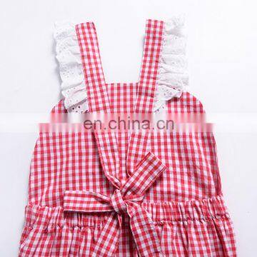 2019 New Baby Bodysuit Baby Climbing Suit Baby Plaid Lace Bodysuits Girl Backless Bodysuit Onesie photo-5