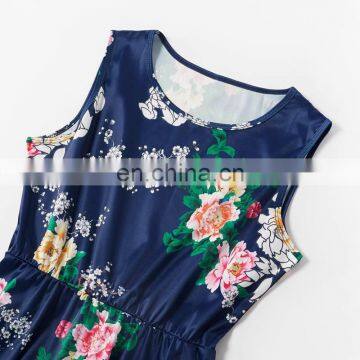 Unicorn Mommy and Me Clothes Summer Floral Printed Mother Daughter Dresses Toddler Kids Baby Girls Sundresses Vestidos photo-5