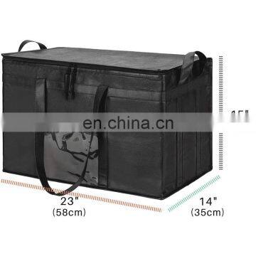 Insulated Aluminum Foil Food Lunch Delivery Cooler Backpack Bag