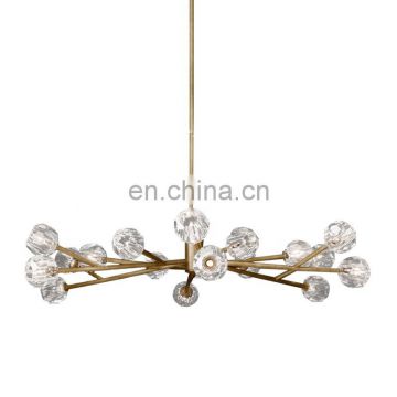 Antique modern new design apartment living room crystal pendant chandelier