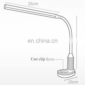 DDP Shipping Wholesale Portable Rechargeable USB Bedside Lamp Reading Table Desk LED Clip Lamp photo-4