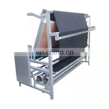 Tubular Fabric Slitting to open width knit Cloth Fabric Inspection Machine