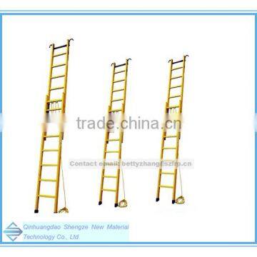 frp telescopic ladder, a ladder with platform, MLFF folding ladder