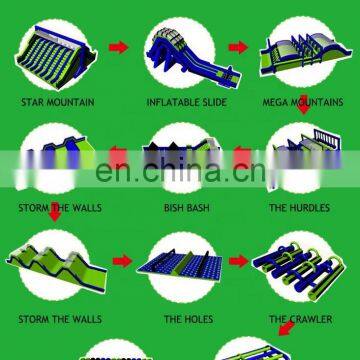 Commercial 5K Obstacle Course Inflatable Slides Obstacle Run Challenge Course Game photo-3