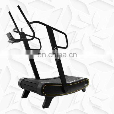 wholesale price treadmills commercial air runner treadmill easy movement gym fitness  motorless curved running machine