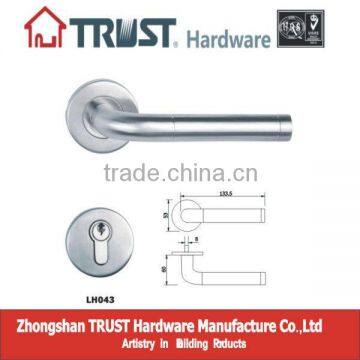 LH043:Trust Stainless Steel Solid Lever Handle with Escutcheon