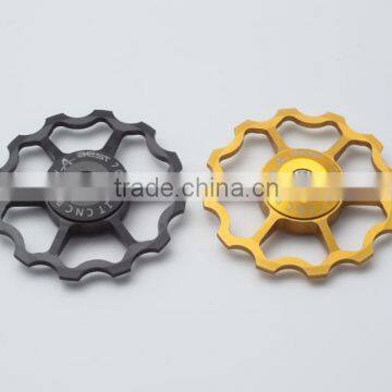 Colored 12T Aluminum Alloy 7075 Ceramic Bearing Mountain Bicycle Jockey Wheel