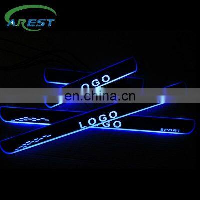 Carest Moving LED Door Sill For NISSAN CIMA 2001-2020 1996-2001 Scuff Plate Acrylic Door Sill Car Exterior Sticker Accessories