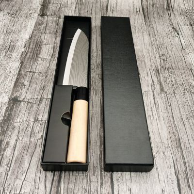 7‘’ Santoku Damascus pattern Japanese chef Knife,7 Inch Kitchen Knife High Carbon Stainless Steel Chopper Knife