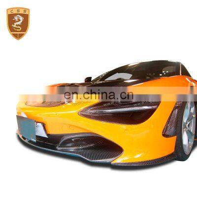 Top Quality Carbon Fiber Front Splitter Canards Front Bumper Lip Wrap Angles Car Parts Suitable For McLaren 720S