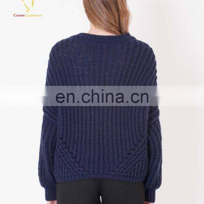 Толстая вязаная женская пуловерная кофта 5GG. Модный вязаный трикотаж photo-2