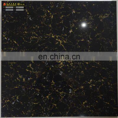 Foshan Tiles Factory Vitrified Tile Black and White Polished Porcelain Floor Tile photo-2