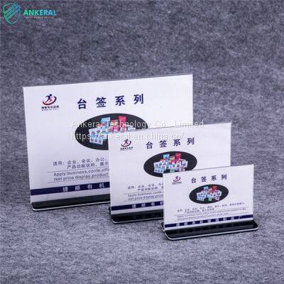 Buy Tabletop Standing Restaurant Menu Acrylic Sign Holder Customized Size Popular 2 Sided Picture Display photo-2