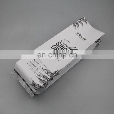 Coffee Bags With Valve Wholesale Hot Sale Classic Coffee Sachet Flat Bottom Bag With Zipper Valve Foil Food Grade Coffee Bags