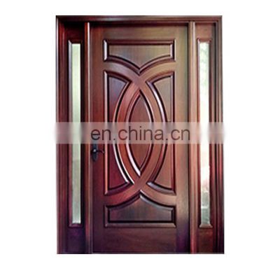 rustic alder solid wood double entry door for room