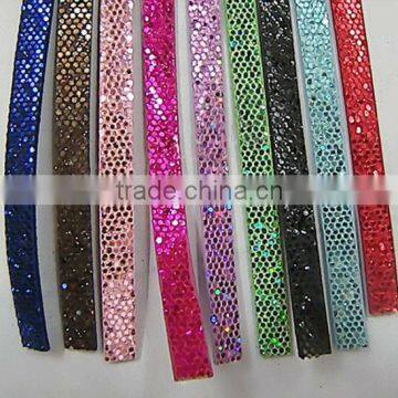 wholesale 8mm/10mm Sequins strap with slide charms