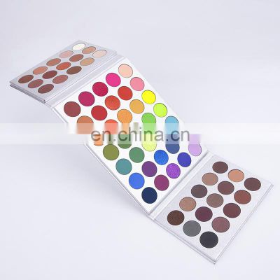 75 Colors Extra Large Makeup Vegan Cosmetic Eye Shadow Palette Pressed Powder Container Custom Made