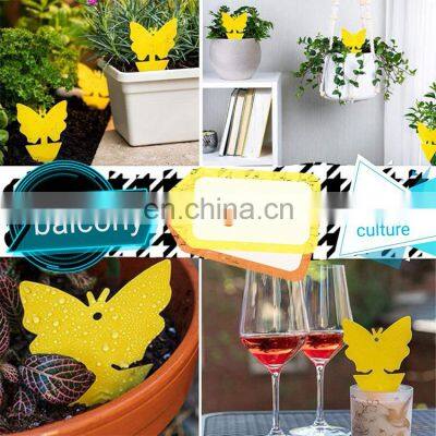 Fruit Fly Gnat Trap Hot Disposable Glue Trappers Indoor Outdoor Use Insect Catcher Dual-sided Yellow Sticky Trap