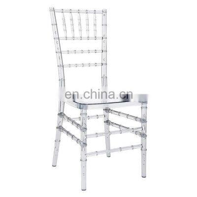 2021 Newest transparent acrylic plastic chair no arms for events