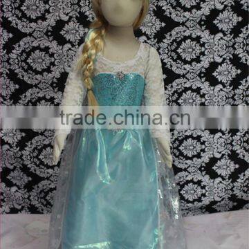 Lace Sleeves Elsa Dress In Frozen Cheapest Elsa Dress For Kids