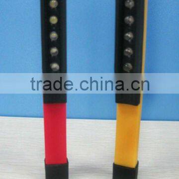 plastic super bright 6 led magnetic pen light with clip