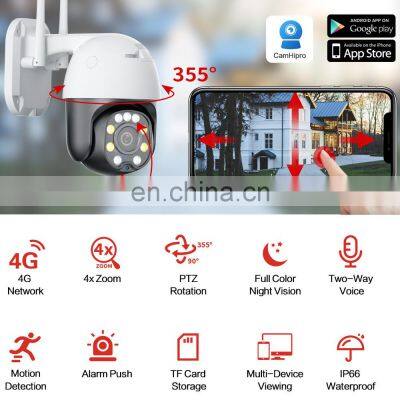 5MP IP Camera Wireless 4G 4X Zoom Security Outdoor PTZ HD CCTV Dome Surveillance Cam Motion Tracking CamHipro photo-3