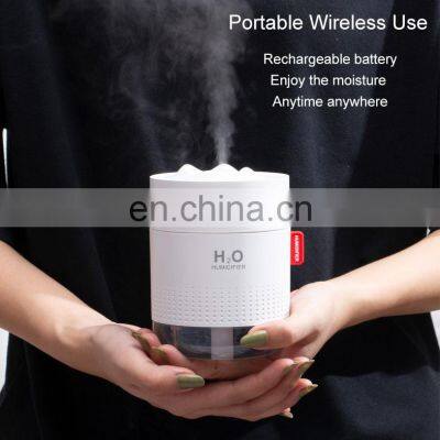 Usb Humidifier Tabletop Small Humidifier Warm Led Light Portable Mini Air Humidifier For Bedroom Office photo-2