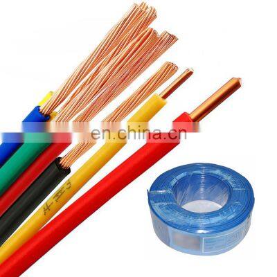 Pvc Insulated Twisted Electric Wire 450/750V Pvc Insulated Electric Wire H07V-R