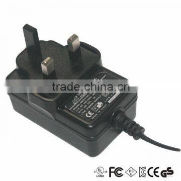 US UK PLUG 15w 12V dc power adapter travel power adapter