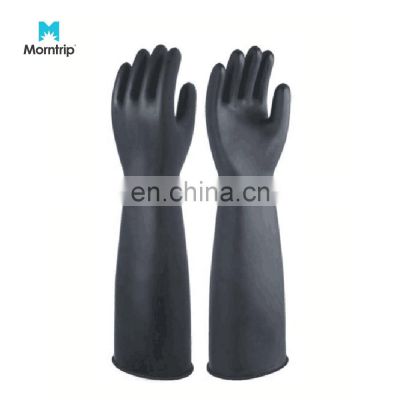 Lined Warm Hand Elbow Long Fancy Colorful Household Washing Cleaning Rubber Gloves For Industrial