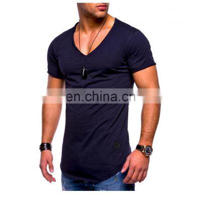 Mens Muscle Slim Fit Cotton Gym t-shirt top Muscle Slim Fit Organic Cotton Gym T Shirt