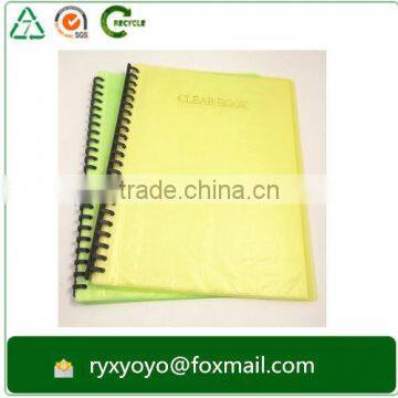 23 Hole Lose-leaf a4 Size 20 Pockets Clear Book Display Book With Sleeves photo-6