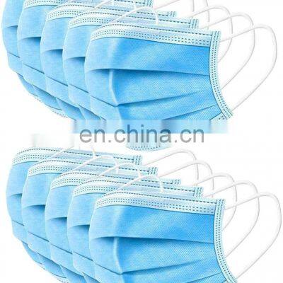 Custom Disposable face mask with logo 50 PCS Disposable 3-Ply Safety Face Mask for Personal Health