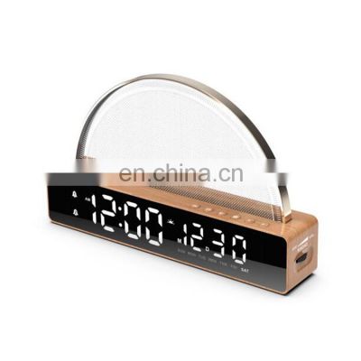 Wake Up Light Alarm Clock Sunrise Rgb Simulation Bedside Lamps In The Bedroom Home Decor Table Clock With Fm Radio