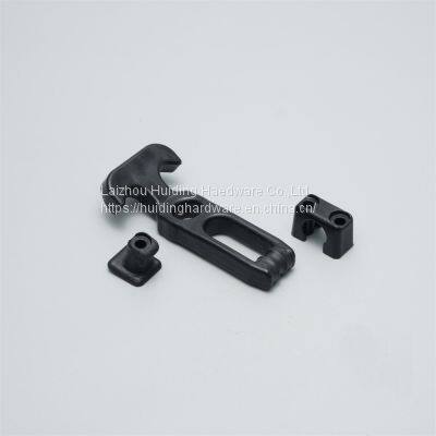 Corrosion Resistance Marine Latch Black Toggle Latch Rubber T-handle Flexible Hasp Black Draw Latch