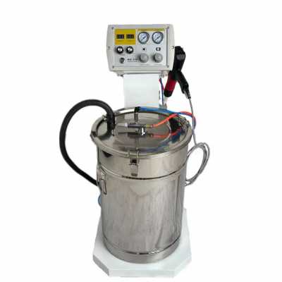 HXC-310 Factory Direct Sales Powder Cartridge Vacuum Adsorption Metal Electrostatic Powder Coating Machine With Roller