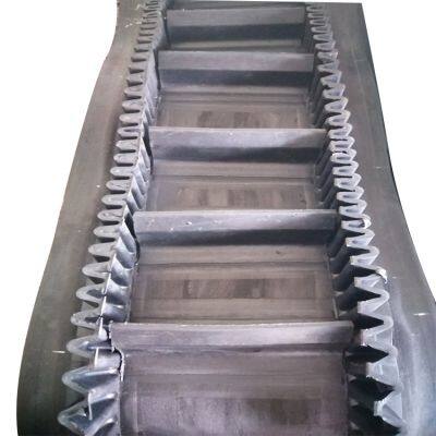 Ep200 Fabric Sidewall Large Angle Rubber Corrugated Sidewall Conveyor Belting