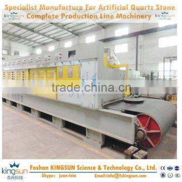 Artificial quartz stone complete production line machine manufactured by foshan kingsun