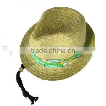 classic Fedora hats with flower band