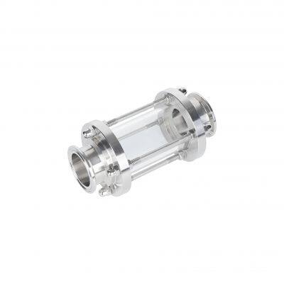 Stainless Steel Tempered Glass Tri Clamp Tubular Straight Through Sanitary Sight Glass Fittings photo-2